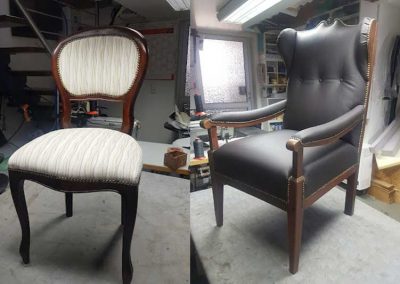 Arbeiten Polsterer Wildberg hier Restaurierung von Möbeln Stuhl und Sessel